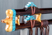 Brazilian Rosewood Native American Flute, Minor, Mid B-4, #N11Ia